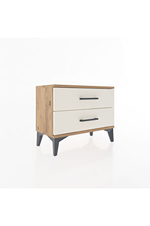 Arges Komodin 2 Çekmeceli 60x30x48 Çam-Aytaşı
