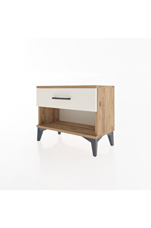 Arges Komodin Tek Çekmeceli 60x30x48 Çam-Aytaşı