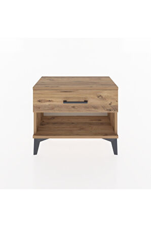 Arges Komodin Tek Çekmeceli 60x30x48 Çam-Çam