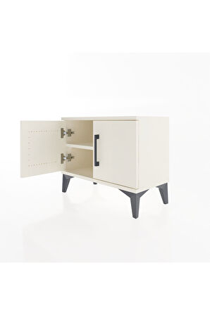 Arges Komodin Tek Raflı 2 Kapaklı 60x30x48 Aytaşı-Aytaşı