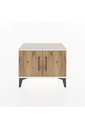 Arges Komodin Tek Raflı 2 Kapaklı 60x30x48 Aytaşı-Çam