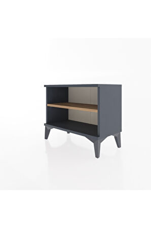 Arges Komodin Tek Raflı 60x30x48 Antrasit-Çam