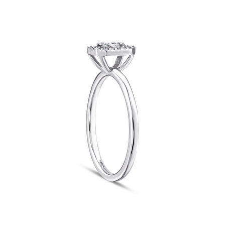 0.15 Karat Baget Pırlanta Yüzük