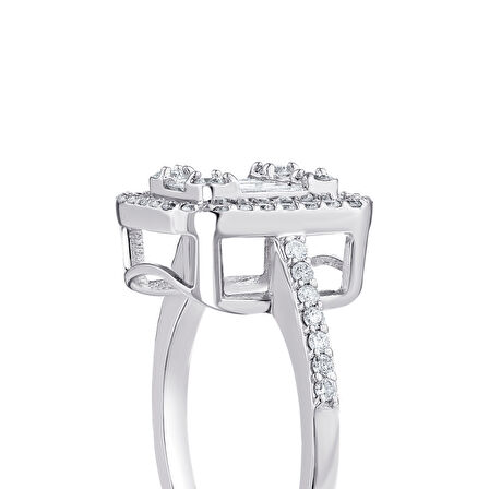 0.65 Karat Baget Pırlanta Yüzük