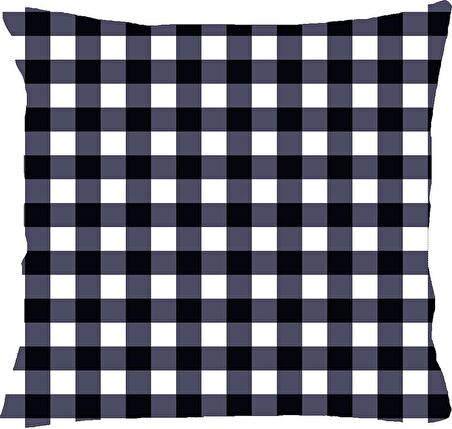 Kareli, Ekose, Tartan, Dama Model Kırlent Kılıfı No:11
