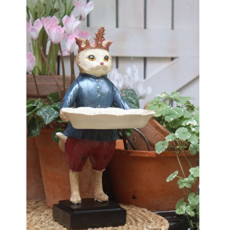 Tepsili Kedi, Sunum Yapan Kedi Biblo, Sunumluk, Şekerlik