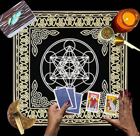 Sunak Bezi, Wiccan Malzemeleri, Spiritüel Tarot Bezi Astroloji Tarot Duvar Dekoru, Kutsal Bez