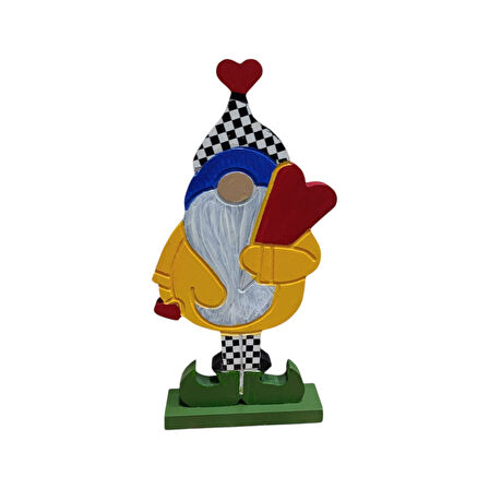 Noel Baba Gnome Ahşap Dekor - Yılbaşı, Noel, Özel Etkinlik