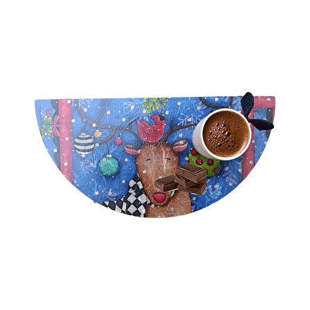 Yarım Ay Şeklinde Sunumluk, Tepsi - Yılbaşı, Noel, Özel Etkinlik, Sunumluk