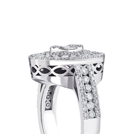 1.25 Karat Baget Taşlı Pırlanta Fantezi Yüzük