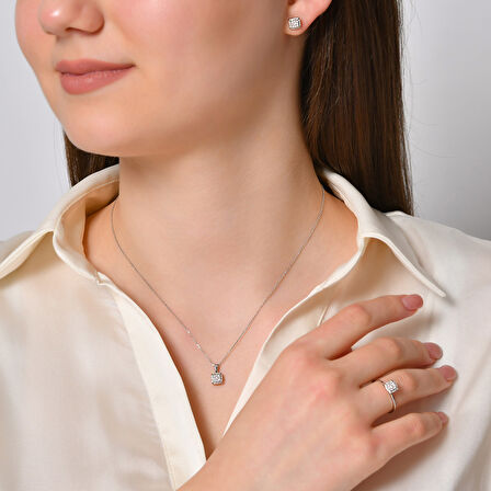 0.10 Karat Pırlanta Fantezi Kolye