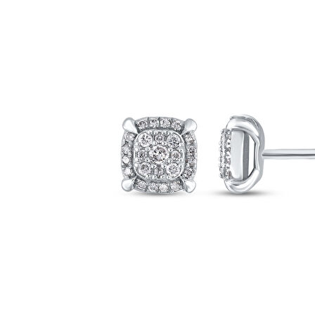 0.20 Karat Pırlanta Fantezi Küpe