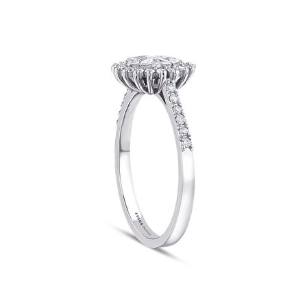 0.45 Karat Markiz Kesim Pırlanta Fantezi Yüzük