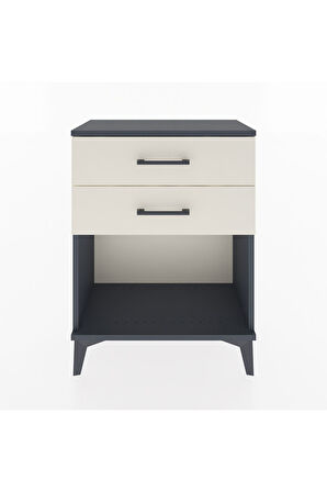 Arges Komodin 4 Çekmeceli 60x30x80 Antrasit-Aytaşı