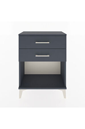 Arges Komodin 4 Çekmeceli 60x30x80 Antrasit-Antrasit