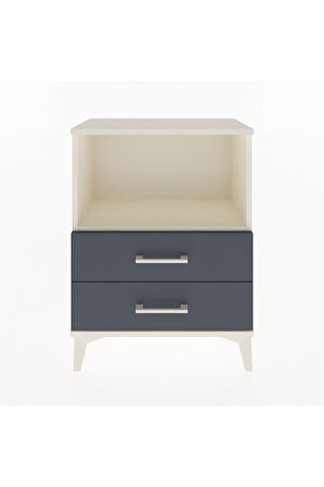 Arges Komodin 2 Çekmeceli 60x30x80 Aytaşı-Antrasit
