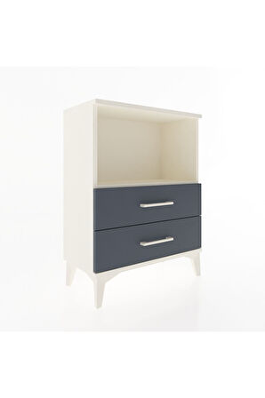 Arges Komodin 2 Çekmeceli 60x30x80 Aytaşı-Antrasit