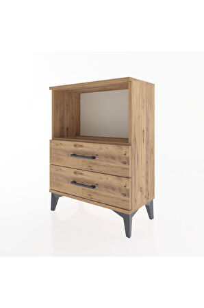 Arges Komodin 2 Çekmeceli 60x30x80 Çam-Çam