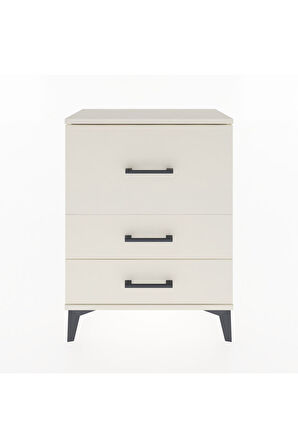 Arges Komodin Tek Raflı 2 Çekmeceli 60x30x80 Aytaşı-Aytaşı