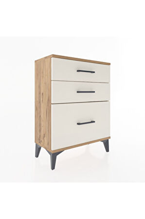 Arges Komodin 3 Çekmeceli 60x30x80 Çam-Aytaşı