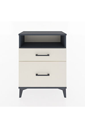 Arges Komodin 3 Çekmeceli 60x30x80 Antrasit-Aytaşı