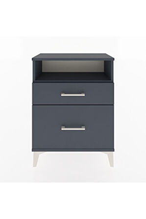 Arges Komodin 3 Çekmeceli 60x30x80 Antrasit-Antrasit