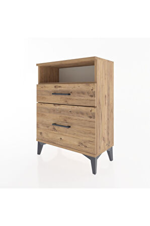 Arges Komodin 3 Çekmeceli 60x30x80 Çam-Çam