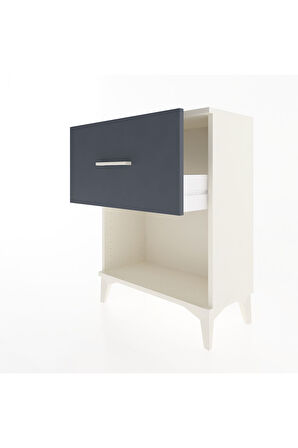 Arges Komodin 2 Çekmeceli 60x30x80 Aytaşı-Antrasit