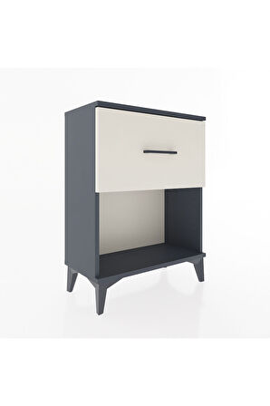 Arges Komodin 2 Çekmeceli 60x30x80 Antrasit-Aytaşı