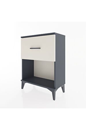 Arges Komodin 2 Çekmeceli 60x30x80 Antrasit-Aytaşı