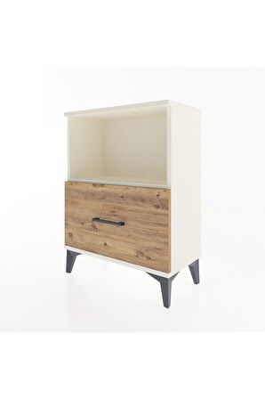 Arges Komodin Tek Çekmeceli 60x30x80 Aytaşı-Çam