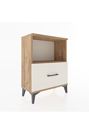 Arges Komodin Tek Çekmeceli 60x30x80 Çam-Aytaşı