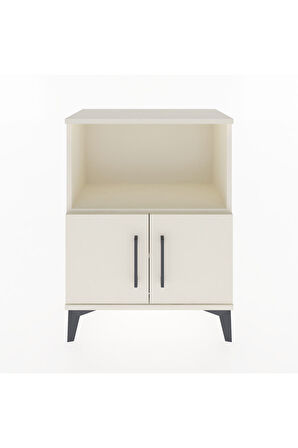Arges Komodin Tek Raflı Tek Çekmeceli 60x30x80 Aytaşı-Aytaşı