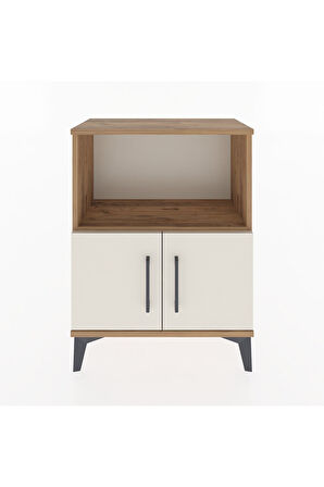 Arges Komodin Tek Raflı Tek Çekmeceli 60x30x80 Çam-Aytaşı