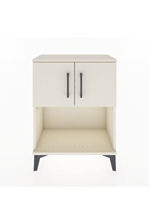 Arges Komodin 2 Raflı 2 Çekmeceli 2 Kapaklı 60x30x80 Aytaşı-Aytaşı