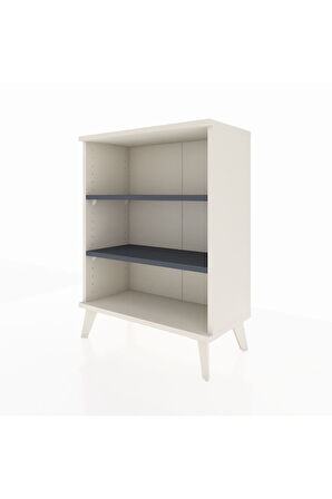 Arges Komodin 2 Raflı 2 Kapaklı 60x30x80 Aytaşı-Antrasit