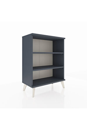 Arges Komodin 2 Raflı 2 Kapaklı 60x30x80 Antrasit-Antrasit