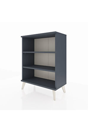 Arges Komodin 2 Raflı 2 Kapaklı 60x30x80 Antrasit-Antrasit