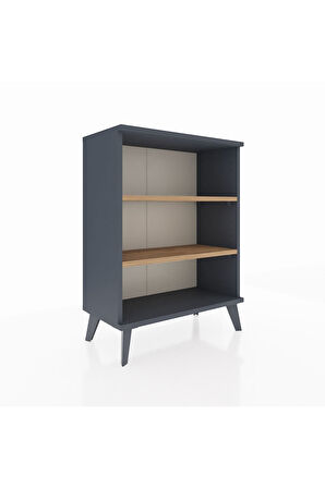Arges Komodin 2 Raflı 2 Kapaklı 60x30x80 Antrasit-Çam
