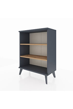 Arges Komodin 2 Raflı 2 Kapaklı 60x30x80 Antrasit-Çam