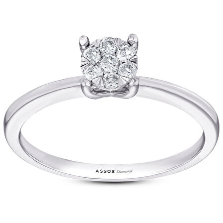 0.10 Karat Pırlanta Buket Yüzük