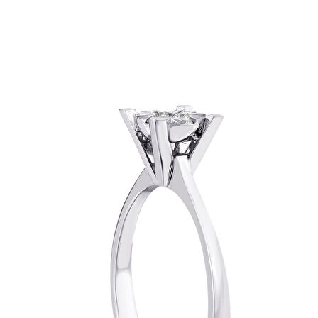 0.10 Karat Pırlanta Buket Yüzük