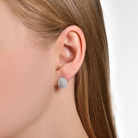 0.76 Karat Pırlanta Fantezi Küpe