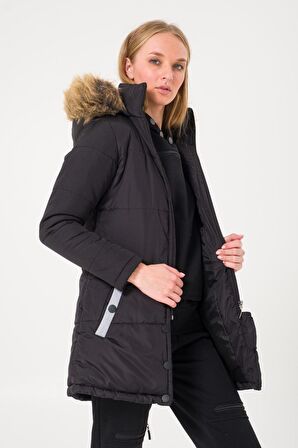 Barbora Kışlık Kürk Yaka Şişme Kadın Mont 7112se