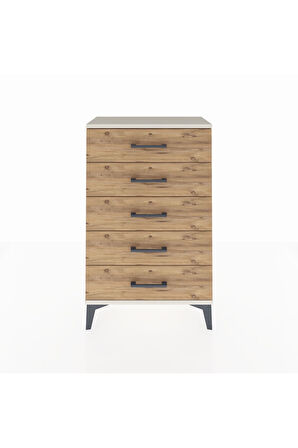 Arges Komodin 5 Çekmeceli 60x30x96 Aytaşı-Çam