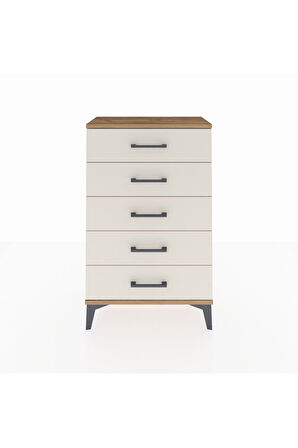 Arges Komodin 5 Çekmeceli 60x30x96 Çam-Aytaşı
