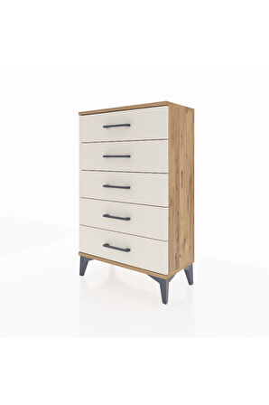 Arges Komodin 5 Çekmeceli 60x30x96 Çam-Aytaşı