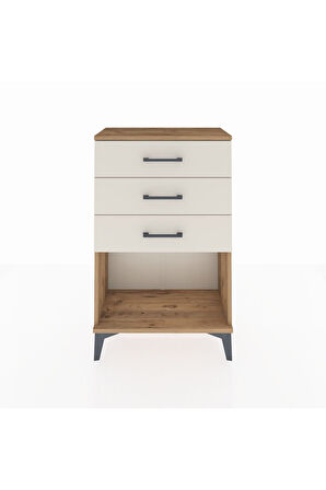 Arges Komodin 3 Çekmeceli 60x30x96 Çam-Aytaşı