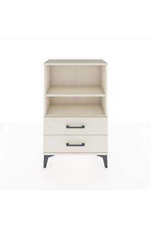 Arges Komodin 2 Raflı 2 Çekmeceli 60x30x96 Aytaşı-Aytaşı