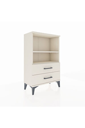 Arges Komodin 2 Raflı 2 Çekmeceli 60x30x96 Aytaşı-Aytaşı